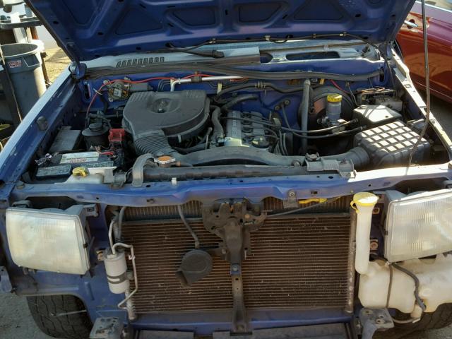 1N6DD26Y8WC310786 - 1998 NISSAN FRONTIER K BLUE photo 7