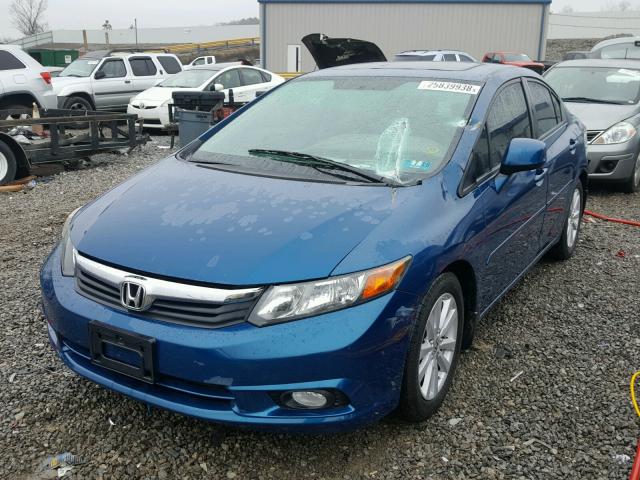 2HGFB2F86CH542914 - 2012 HONDA CIVIC EX 蓝色 照片 2