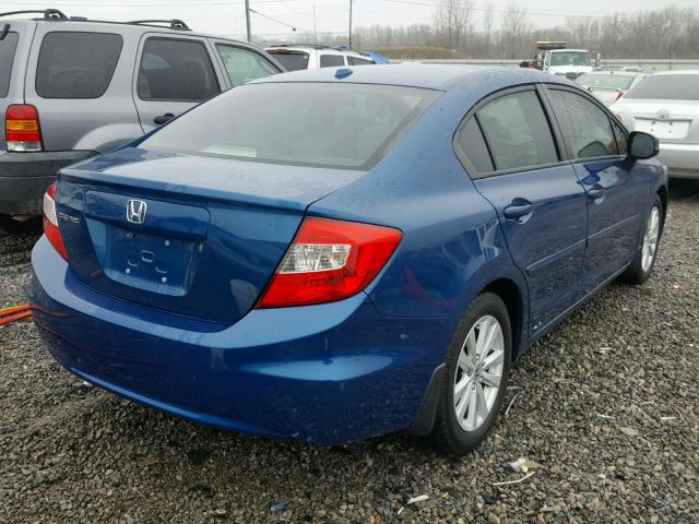 2HGFB2F86CH542914 - 2012 HONDA CIVIC EX 蓝色 照片 4