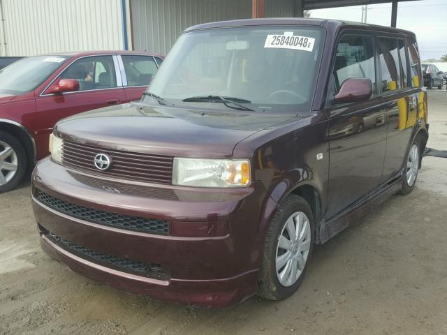 JTLKT324054029522 - 2005 TOYOTA SCION XB PURPLE photo 2