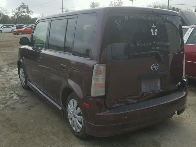 JTLKT324054029522 - 2005 TOYOTA SCION XB 紫色 照片 3