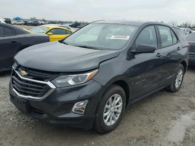 3GNAXHEVXJL124842 - 2018 CHEVROLET EQUINOX LS CHARCOAL photo 2