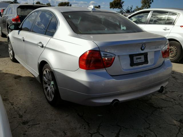 WBAVB735X8KY64454 - 2008 BMW 335 I SILVER photo 3