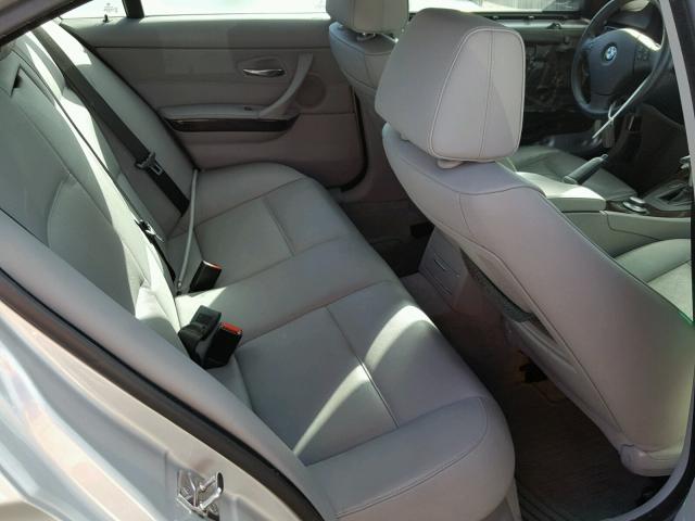 WBAVB735X8KY64454 - 2008 BMW 335 I SILVER photo 6