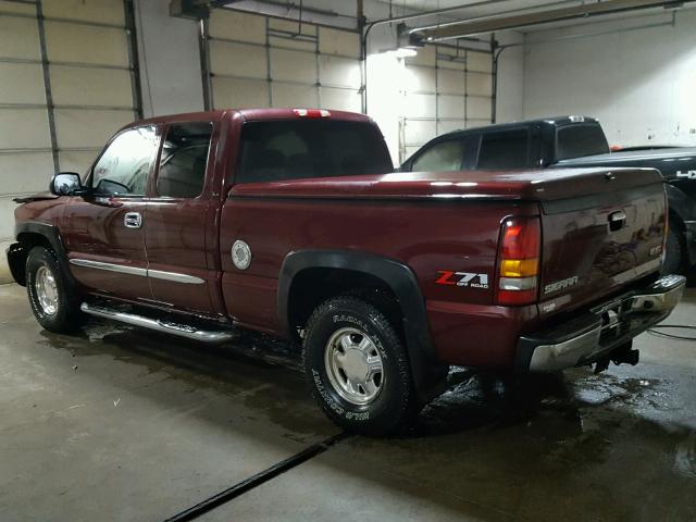 2GTEK19T431261806 - 2003 GMC NEW SIERRA MAROON photo 3