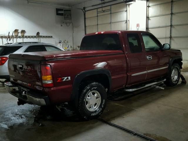 2GTEK19T431261806 - 2003 GMC NEW SIERRA MAROON photo 4