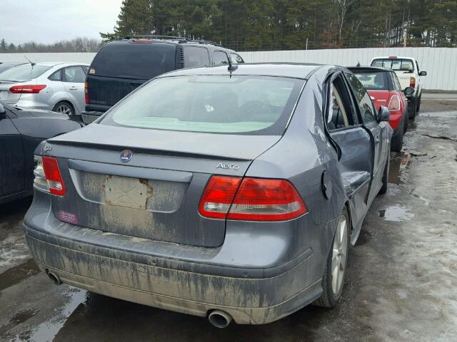 YS3FH41U671113640 - 2007 SAAB 9-3 AERO GRAY photo 4