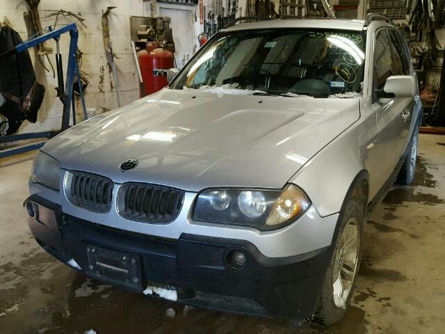 WBXPA93424WA62183 - 2004 BMW X3 3.0I SILVER photo 2