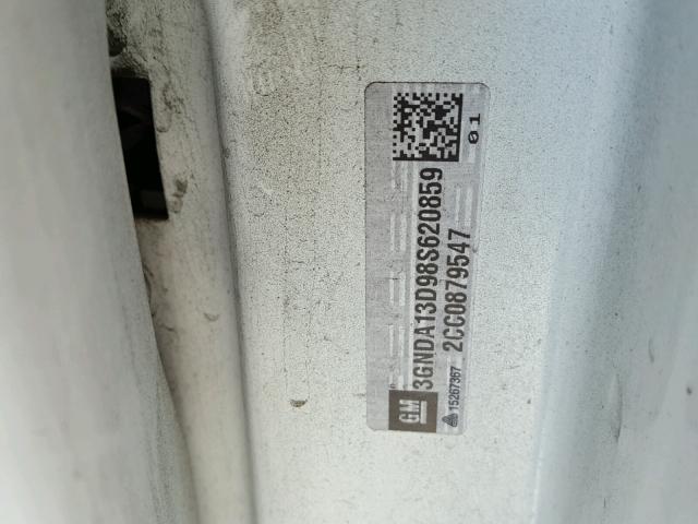 3GNDA13D98S620859 - 2008 CHEVROLET HHR LS WHITE photo 10