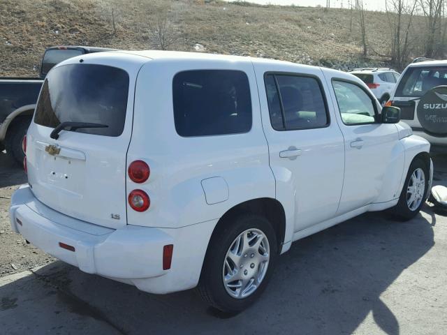 3GNDA13D98S620859 - 2008 CHEVROLET HHR LS WHITE photo 4