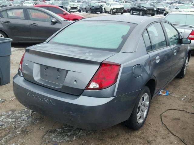 1G8AJ52F24Z196549 - 2004 SATURN ION LEVEL GRAY photo 4