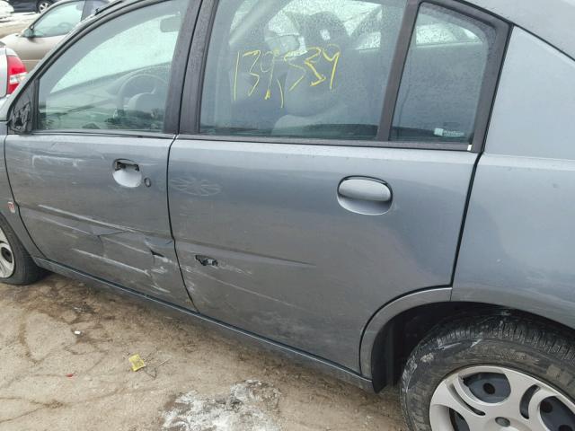 1G8AJ52F24Z196549 - 2004 SATURN ION LEVEL GRAY photo 9