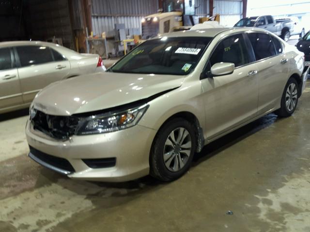 1HGCR2F36EA055281 - 2014 HONDA ACCORD LX GOLD photo 2