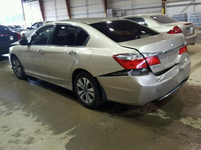 1HGCR2F36EA055281 - 2014 HONDA ACCORD LX GOLD photo 3