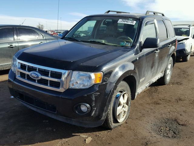 1FMCU93148KA16997 - 2008 FORD ESCAPE XLT BLACK photo 2