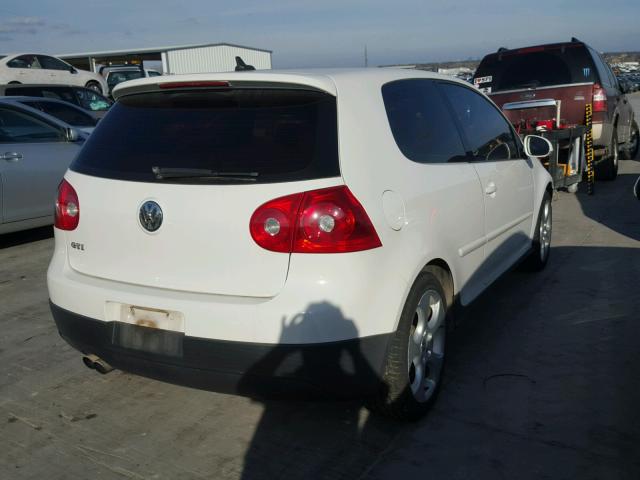 WVWEV71K77W270446 - 2007 VOLKSWAGEN NEW GTI WHITE photo 4