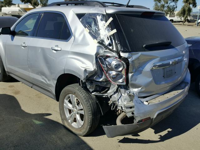 2GNALDEC2B1176309 - 2011 CHEVROLET EQUINOX LT SILVER photo 9