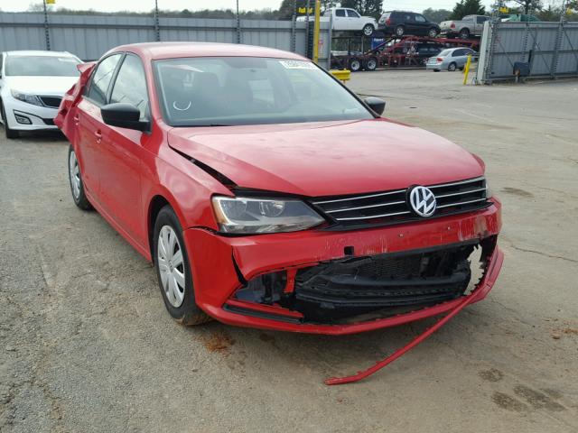 3VW2K7AJ6FM403793 - 2015 VOLKSWAGEN JETTA BASE RED photo 1