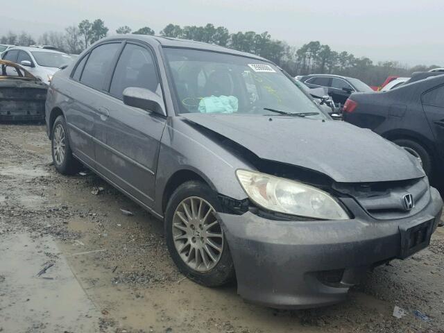 2HGES26765H597451 - 2005 HONDA CIVIC EX GRAY photo 1