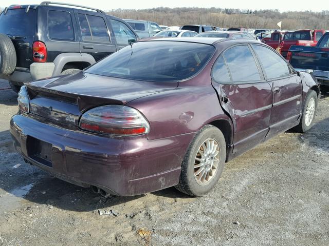 1G2WP52K82F168443 - 2002 PONTIAC GRAND PRIX PURPLE photo 4