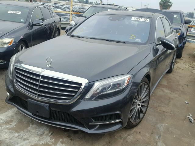 WDDUG8CB1EA043827 - 2014 MERCEDES-BENZ S 550 BLACK photo 2