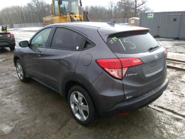 3CZRU6H56GM707605 - 2016 HONDA HR-V EX GRAY photo 3