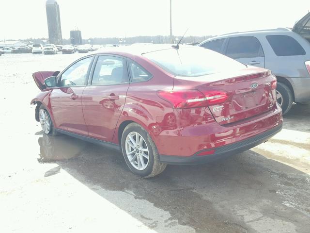 1FADP3F27FL214651 - 2015 FORD FOCUS SE BURGUNDY photo 3