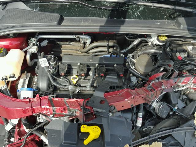 1FADP3F27FL214651 - 2015 FORD FOCUS SE BURGUNDY photo 7