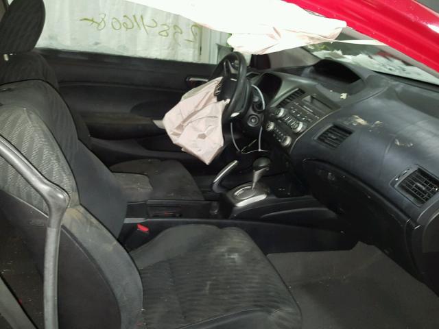2HGFG12819H500256 - 2009 HONDA CIVIC EX წითელი ფოტო 5