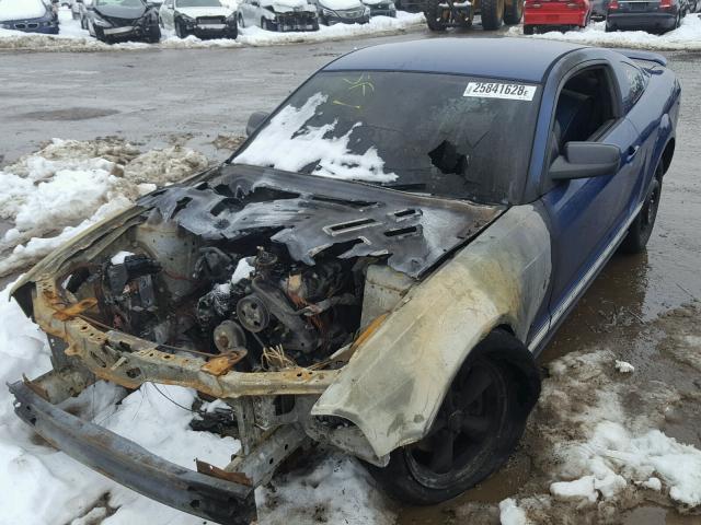 1ZVFT80N365263863 - 2006 FORD MUSTANG BLUE photo 2