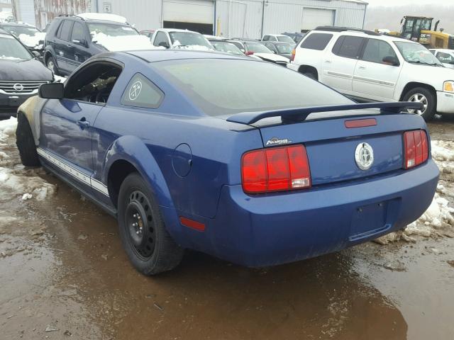 1ZVFT80N365263863 - 2006 FORD MUSTANG BLUE photo 3