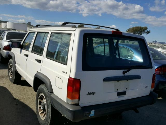 1J4FJ28S0VL533815 - 1997 JEEP CHEROKEE S WHITE photo 3