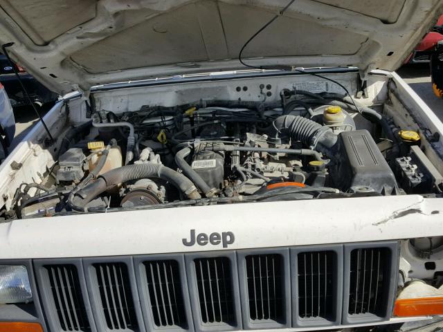 1J4FJ28S0VL533815 - 1997 JEEP CHEROKEE S WHITE photo 7