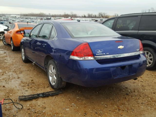 2G1WT58KX79137492 - 2007 CHEVROLET IMPALA LT BLUE photo 3