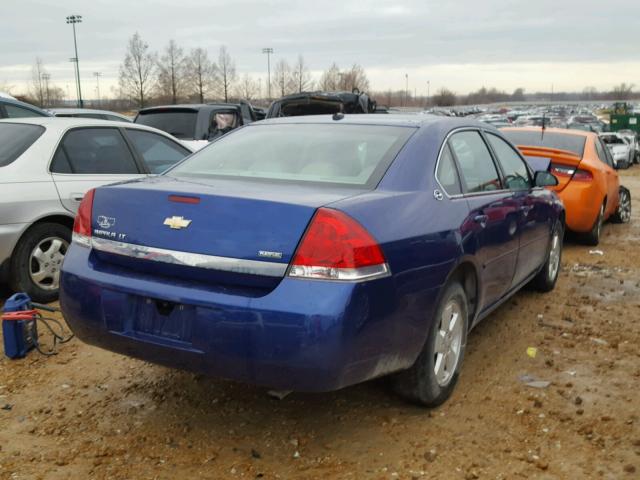 2G1WT58KX79137492 - 2007 CHEVROLET IMPALA LT BLUE photo 4