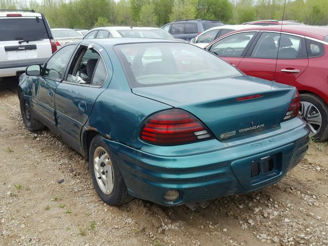 1G2NE52E7XC545544 - 1999 PONTIAC GRAND AM S GREEN photo 3
