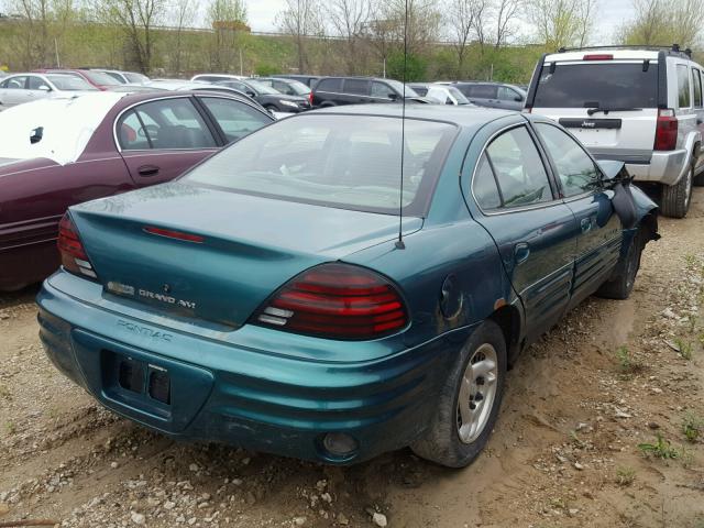 1G2NE52E7XC545544 - 1999 PONTIAC GRAND AM S GREEN photo 4