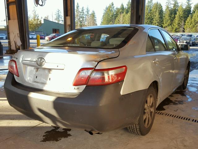 4T1BE46K97U166302 - 2007 TOYOTA CAMRY NEW SILVER photo 4