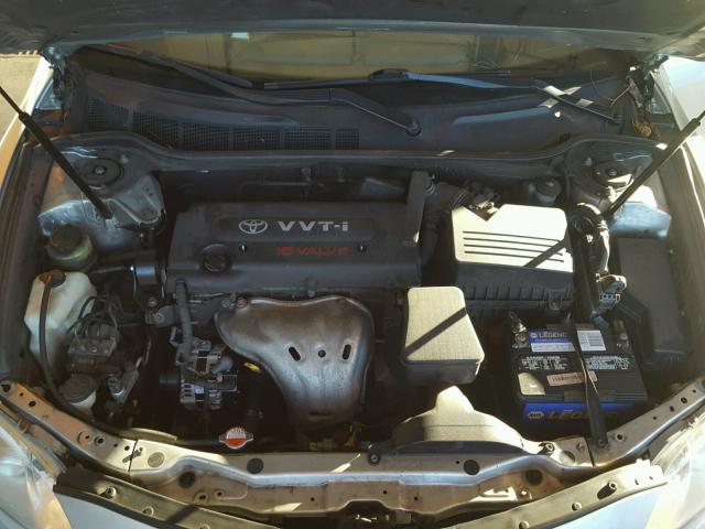 4T1BE46K97U166302 - 2007 TOYOTA CAMRY NEW SILVER photo 7