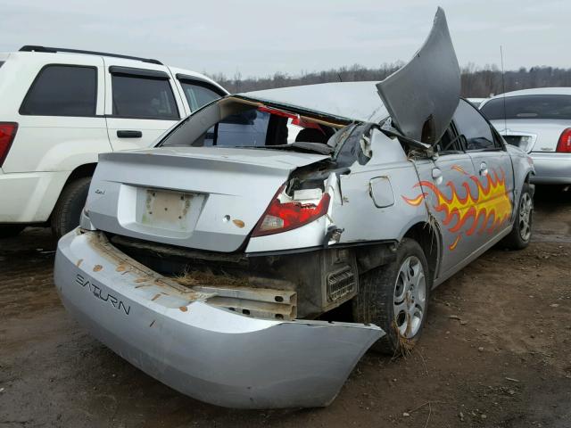 1G8AJ52F14Z119459 - 2004 SATURN ION LEVEL GRAY photo 4