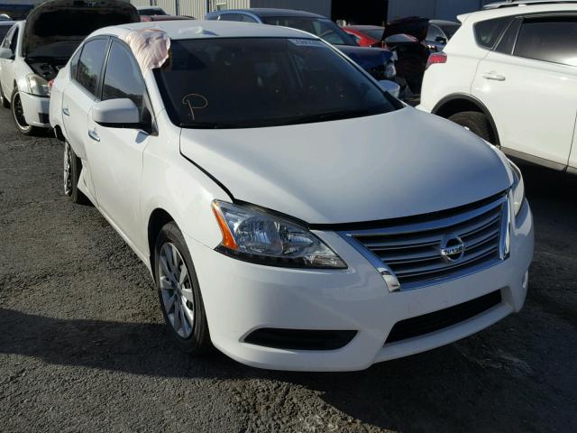 3N1AB7AP2FY331456 - 2015 NISSAN SENTRA S WHITE photo 1