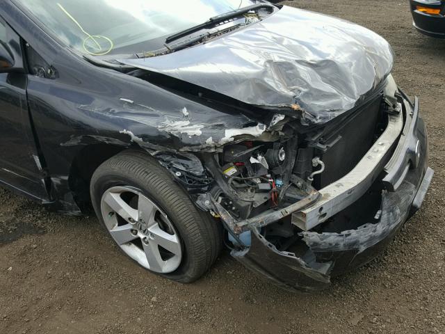 2HGFG12837H523079 - 2007 HONDA CIVIC EX შავი ფოტო 9