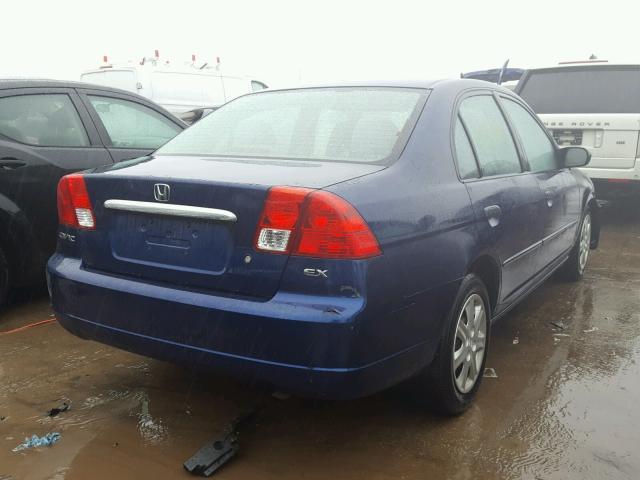 1HGES257X3L014686 - 2003 HONDA CIVIC EX ლურჯი ფოტო 4