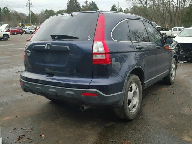 JHLRE38328C001883 - 2008 HONDA CR-V LX BLUE photo 4