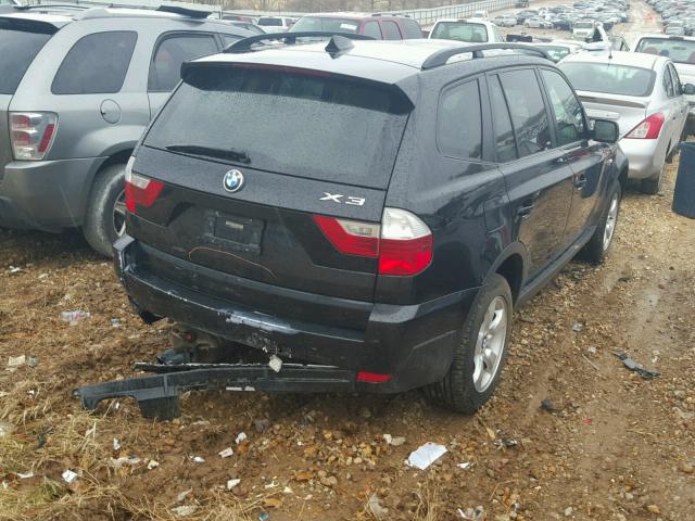 WBXPC93468WJ23614 - 2008 BMW X3 3.0SI BLACK photo 4