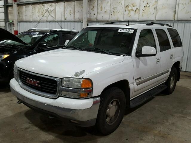 1GKEK13Z93R317554 - 2003 GMC YUKON WHITE photo 2