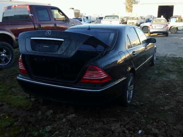 WDBNG70J6YA063627 - 2000 MERCEDES-BENZ S 430 BLACK photo 4