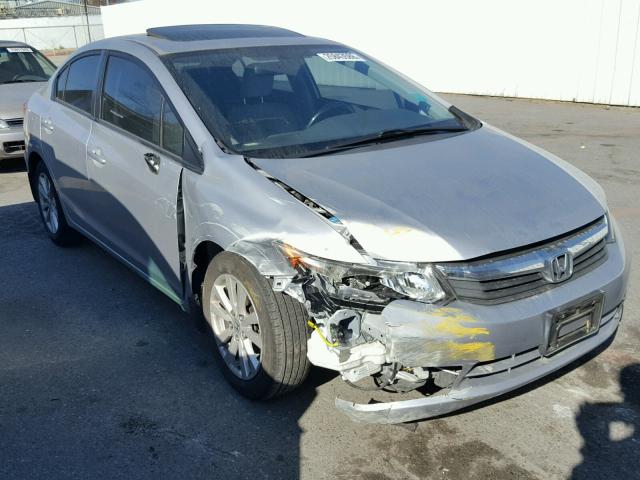 19XFB2F87CE386361 - 2012 HONDA CIVIC EX SILVER photo 1