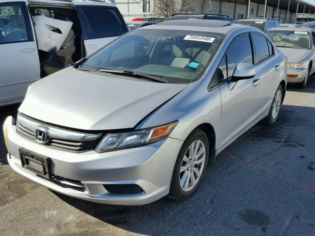 19XFB2F87CE386361 - 2012 HONDA CIVIC EX ვერცხლისფერი ფოტო 2