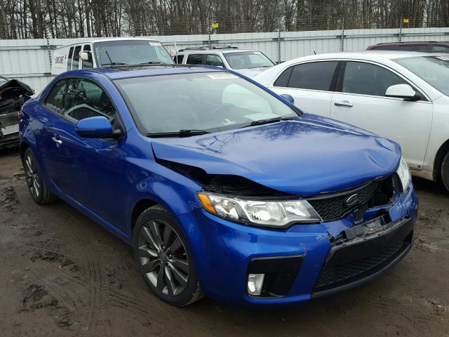 KNAFW6A37B5410298 - 2011 KIA FORTE SX BLUE photo 1